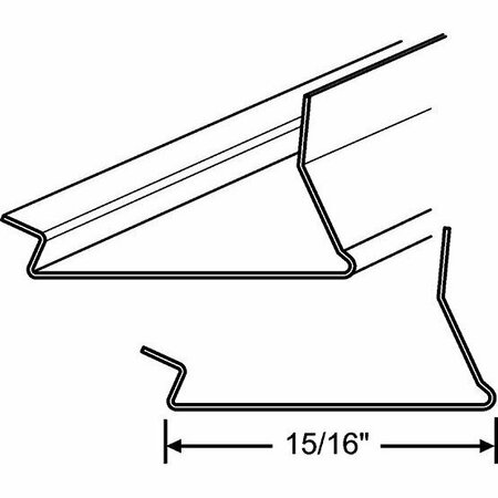 STRYBUC Bronze Aluminum Glazing Bead 65-497BZ